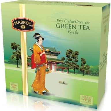 Чай зелёный ТМ 'Маброк' - Зеленые кольца, 100 пак*2 гр.