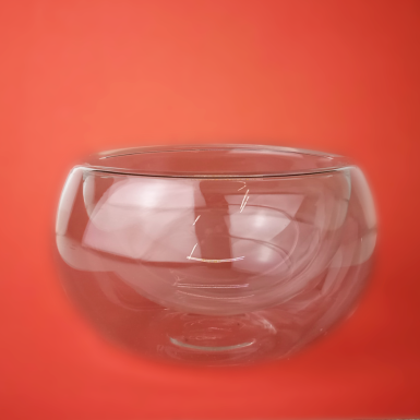 Чашка чайная (пиала) с двойными стенками, стекло, 70 мл.