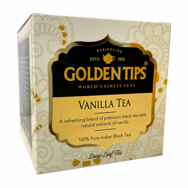 Чай чёрный ТМ 'Голден Типс' - Ваниль, картон, 100 гр.