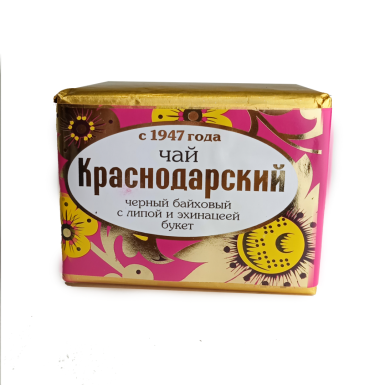 Чай чёрный Краснодарский с 1947 года - Букет с эхинацеей и липой, Россия, 50 гр.