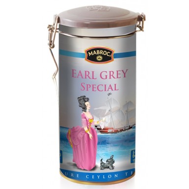 Чай чёрный ТМ 'Маброк' - Эрл Грей особый, банка с клипсой, 200 гр.