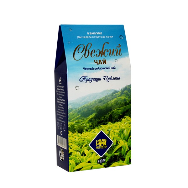 Чай "Свежий чай" Традиции Цейлона FOP, 90 гр.