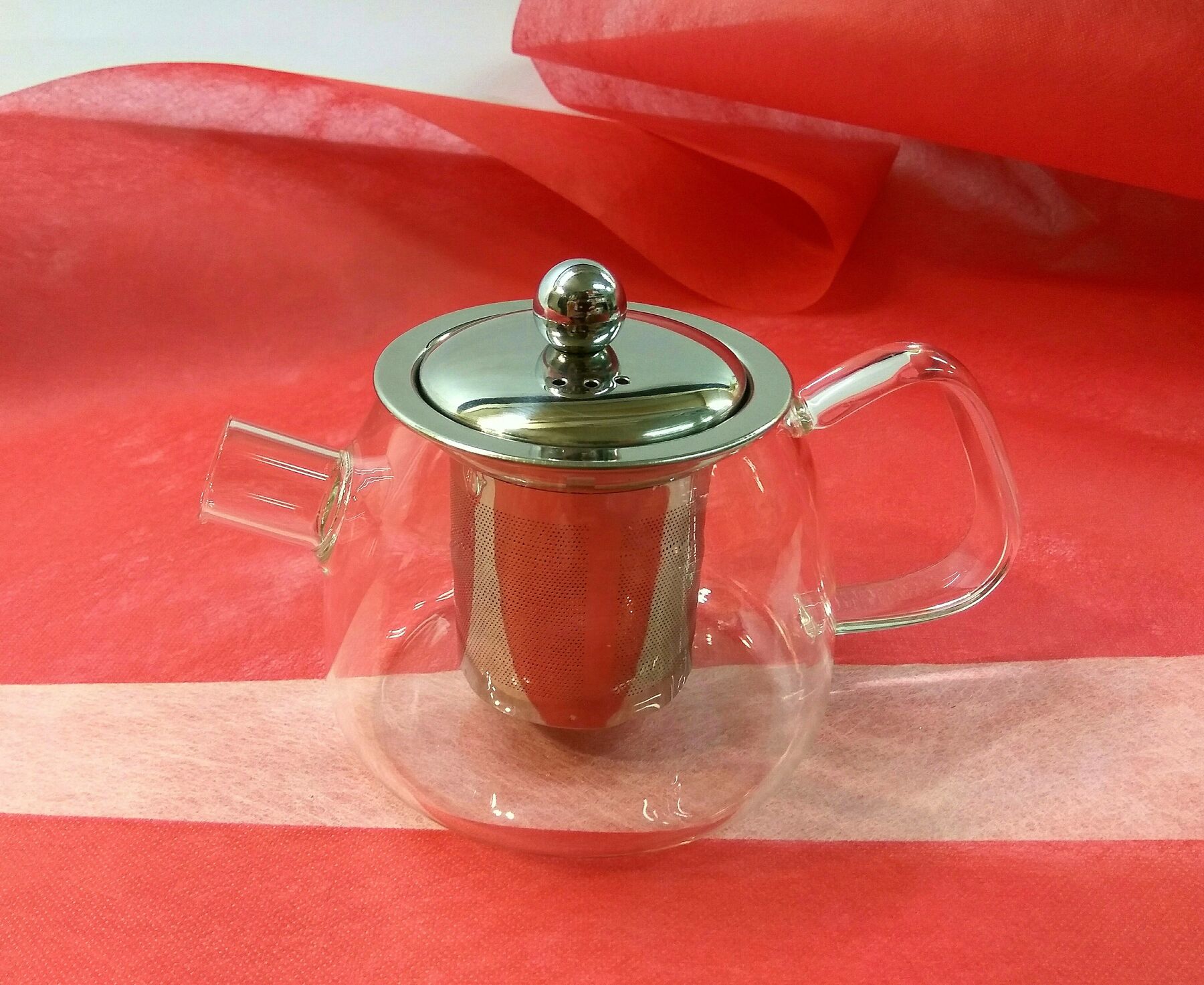 Чайник с металлической колбой «Колокольчик», 600мл, (G007)