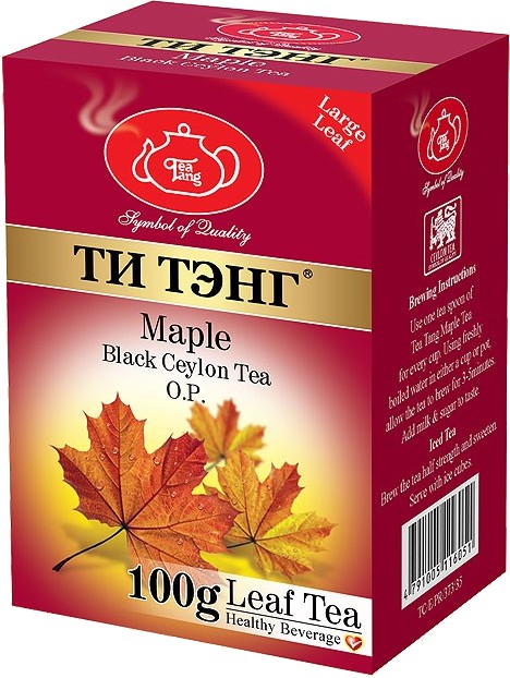 Чай "Ти Тэнг" Кленовый Сироп ОР черный листовой 100 гр