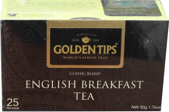 Чай "Голден Типс" Английский завтрак, 25 пак., разовый, Индия, 50 гр.