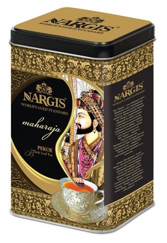 Чай Наргис Maharaj Assam PEKOE черный листовой Индия 200 г ж/б