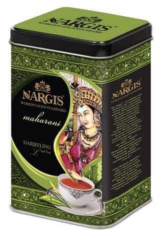 Чай Наргис Maharani Darjeeling черный листовой Индия 200 г ж/б