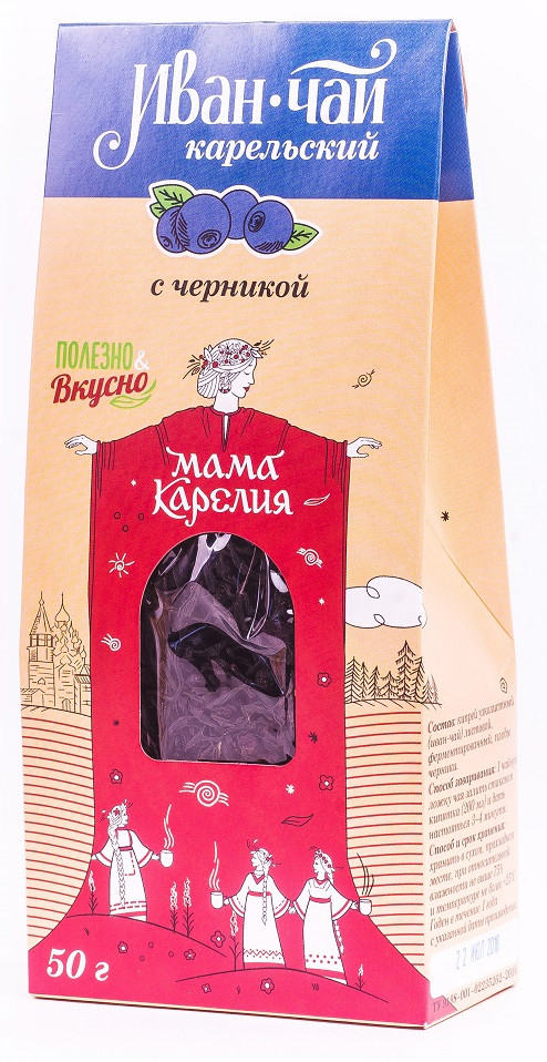 Иван-чай Карельский с черникой 50 грамм