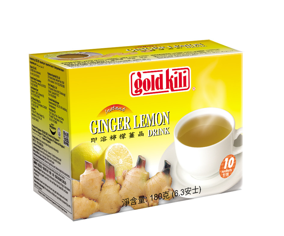 Имбирный напиток с лимоном и мёдом Gold Kili, быстрорастворимый 180 г (10 саше)