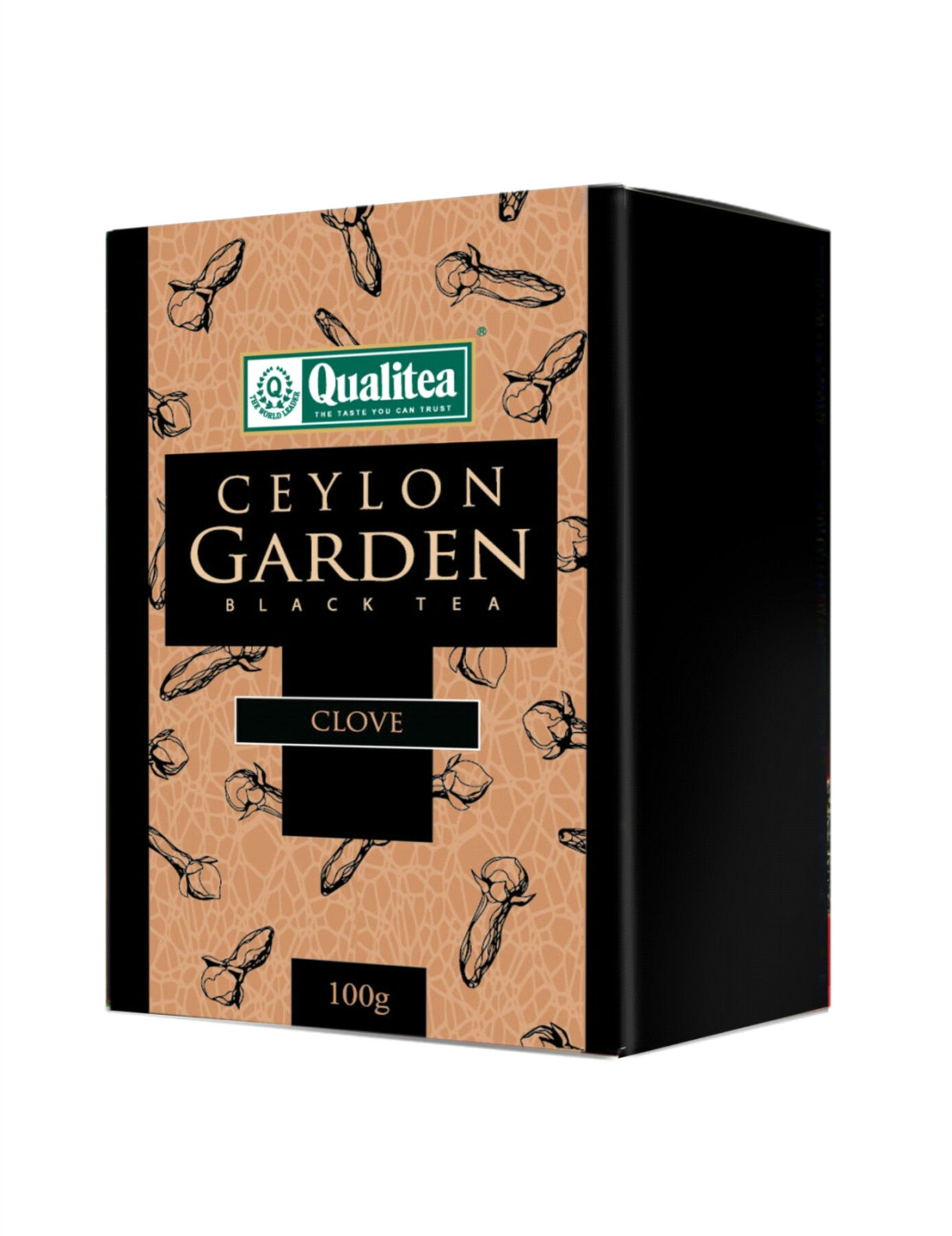 Чай "Кволити" Цейлонский сад. черный с гвоздикой, 80 гр.