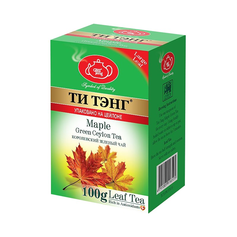 Чай зеленый "Ти Тэнг", с кленовым сиропом, 100 гр.
