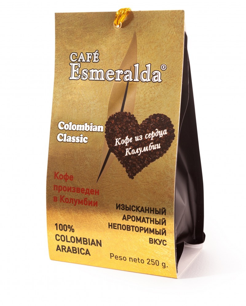 Кофе "Cafe Esmeralda" Classic, молотый, Колумбия, 250 гр.