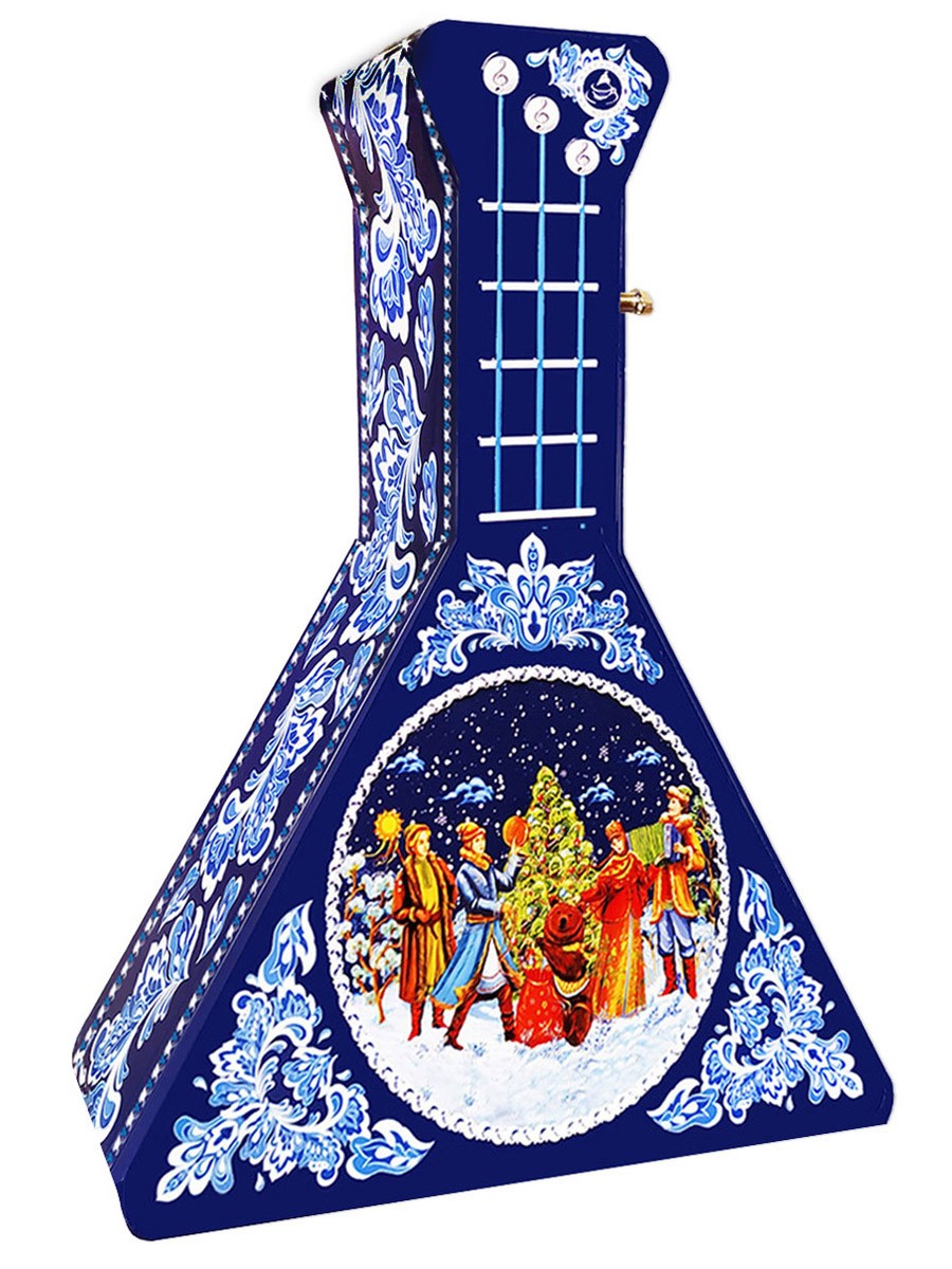 Чай ТМ "ИЗБРАННОЕ ИЗ МОРЯ ЧАЯ", Музыкальная балалайка, синяя (6793), жесть, 50 гр.
