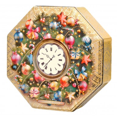 Чай 'ИМЧ' - Восьмиугольник, Новогодние часы (6710), жесть, 100 гр.