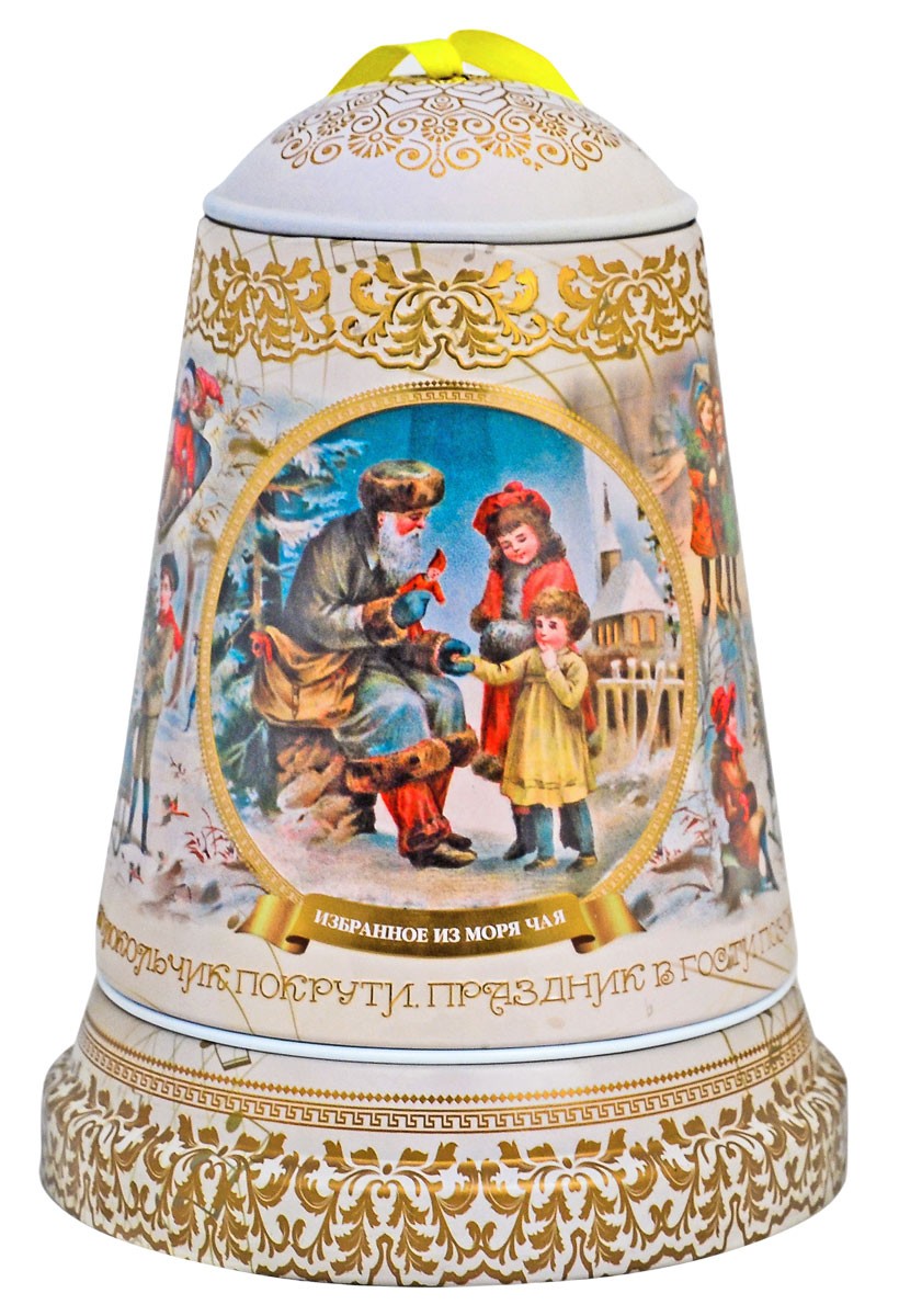 Чай чёрный в музыкальном колокольчике  - Ретро, жесть, 50 гр.