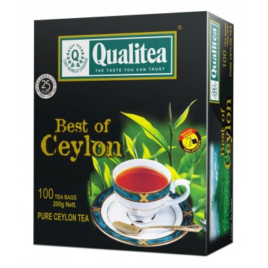 Чай чёрный 'Кволити' - Лучший Цейлонский, пакетированный, 100 пак.