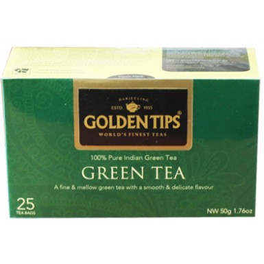 Чай зелёный ТМ 'Голден Типс' - Зеленый чай, 25 пак.