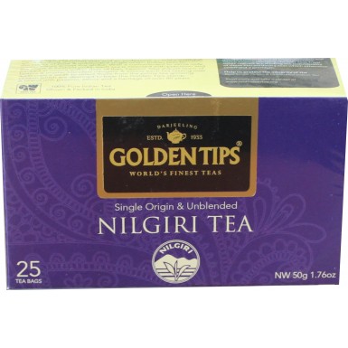 Чай 'Голден Типс' Нилгири, 25 пак., разовый, Индия, 50 гр.