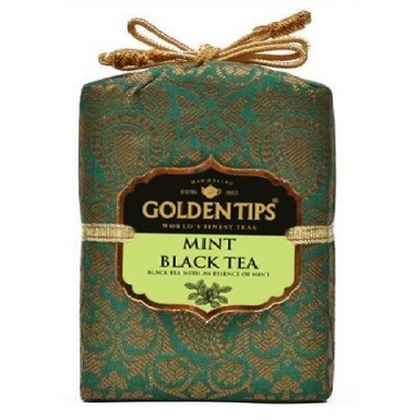 Чай чёрный ТМ 'Голден Типс' Мешочек - Мята,100 гр.