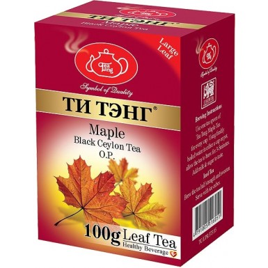 Чай чёрный ТМ 'Ти Тэнг', Кленовый Сироп, 100 г.
