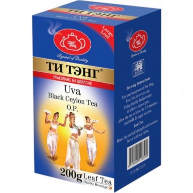 Чай чёрный 'Ти Тэнг' - Ува, картон, 200 г.