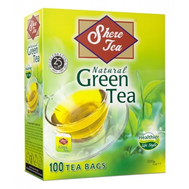 Чай зелёный ТМ 'Шери' - Зелёный, 100 пак., 200 г.