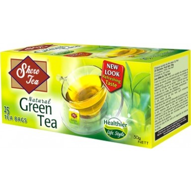 Чай зелёный ТМ 'Шери' - Зеленый, 25 пак, 50 гр.