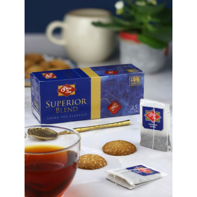 Чай чёрный  пакетированный ТМ 'Шери' - Синяя пачка, 25 пак., 50 гр.