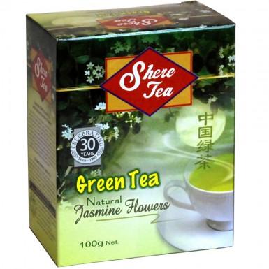 Чай зелёный ТМ 'Шери' - Жасмин, картон, 100 гр.