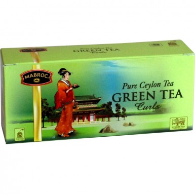 Чай зелёный ТМ 'Маброк' - Зеленые кольца, 25 пак*2 гр.