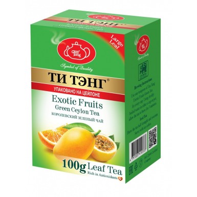 Чай зеленый ТМ 'Ти Тэнг'- Экзотические фрукты,100 г.