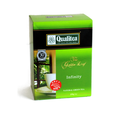 Чай зелёный ТМ 'Кволити' - Особо крупный лист (XXL), картон, 250 гр.
