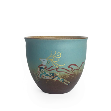 Чашка чайная (пиала)  - Лесной олень, керамика, 150 мл.