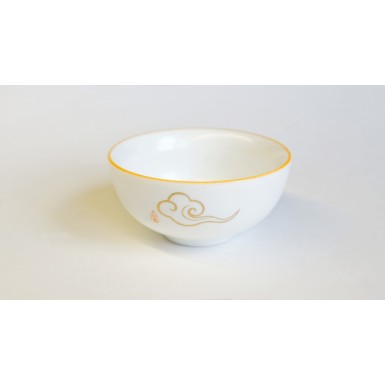 Чашка чайная (пиала) - Золотой дымок счастья, фарфор, 60 мл.
