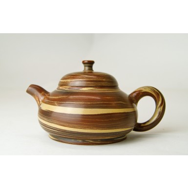 Чайник 'Зебра' из Гуанси, смесь глин 160 мл, керамика