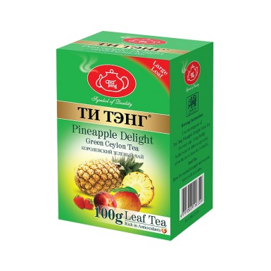 Чай зеленый ТМ 'Ти Тэнг'-Тропическая смесь с ананасом ,100 г.