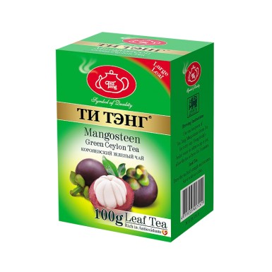 Чай зеленый ТМ 'Ти Тэнг'- Мангостин,100 г.