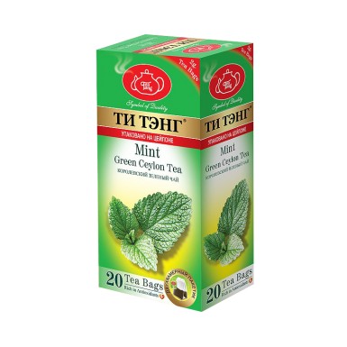 Чай зеленый ТМ 'Ти Тэнг' - Мята, 20 пак, 40 гр.