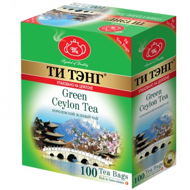 Чай зелёный ТМ 'Ти Тэнг' - Королевский, пакетированный, 100 пак, 200 г .