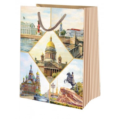 Пакет подарочный 'Виды Санкт-Петербурга'
