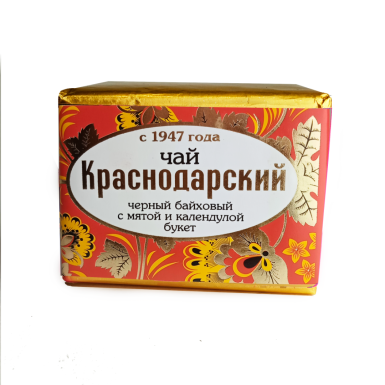 Чай чёрный Краснодарский с 1947 года - Букет с мятой и календулой, Россия, 50 гр.