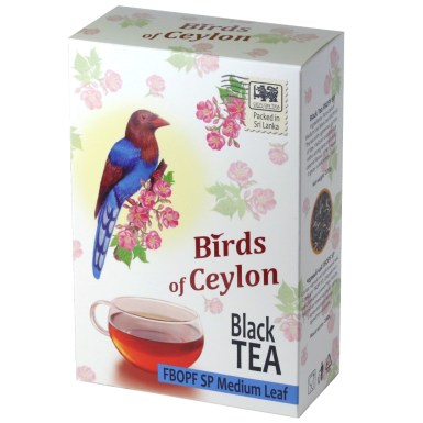 Чай чёрный ТМ 'Птицы Цейлона' - FBOPF SP, картон, 200 гр.