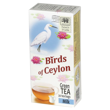 Чай зелёный 'Птицы Цейлона' - Молочный, 20 пак, 40 гр.
