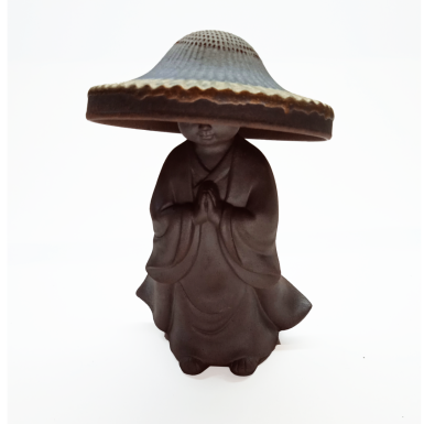 Фигурка + сито - Монах в шляпе, керамика, Китай