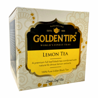 Чай чёрный ТМ 'Голден Типс' - Лимон, картон, 100 гр.
