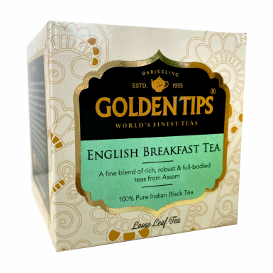 Чай чёрный ТМ 'Голден Типс' - English breakfast, картон, 100 гр.