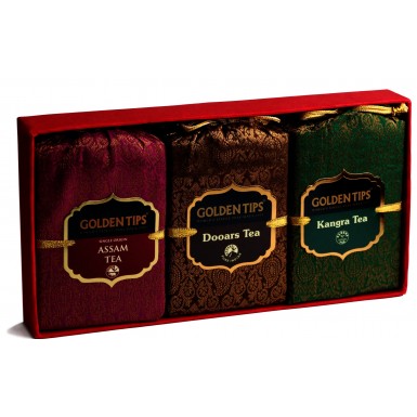 Чай чёрный ТМ 'Голден Типс' - Подарок Индии-2 (Ассам, Кангра, Дуарс), 300 гр.