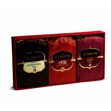 Чай чёрный ТМ 'Голден Типс' - Подарок Индии - 1 (Ассам, Дарджилинг, Масала), 300 гр.