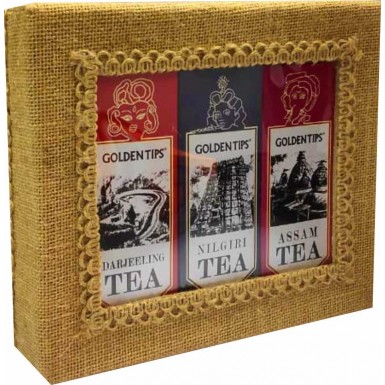 Чай 'Голден Типс' Индиан трио ( Ассам, Дарджилинг, Нилгири), холщовый мешочек, Индия, 150 гр