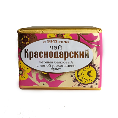 Чай чёрный Краснодарский с 1947 года - Букет с эхинацеей и липой, Россия, 50 гр.